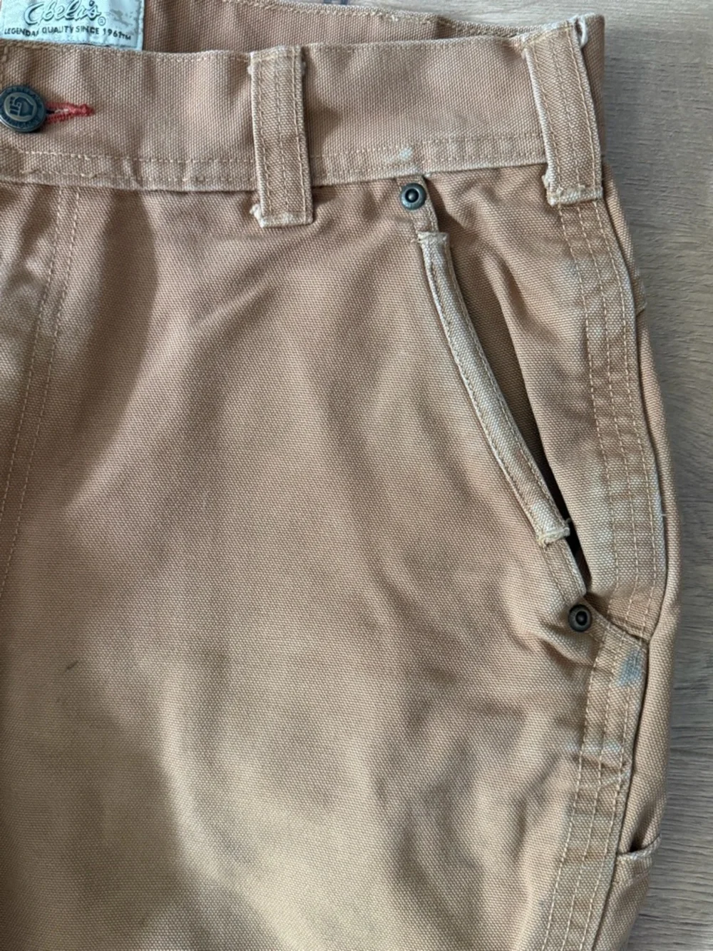 Cabela's Men's 32X32 Roughneck Cargo Pants in Brown Tan - Picture 8 of 13